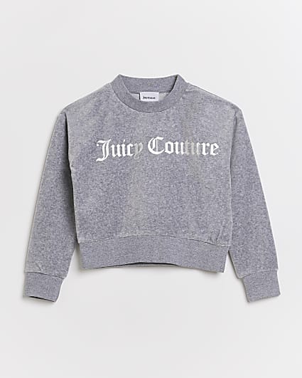 Girls grey Juicy Couture jumper
