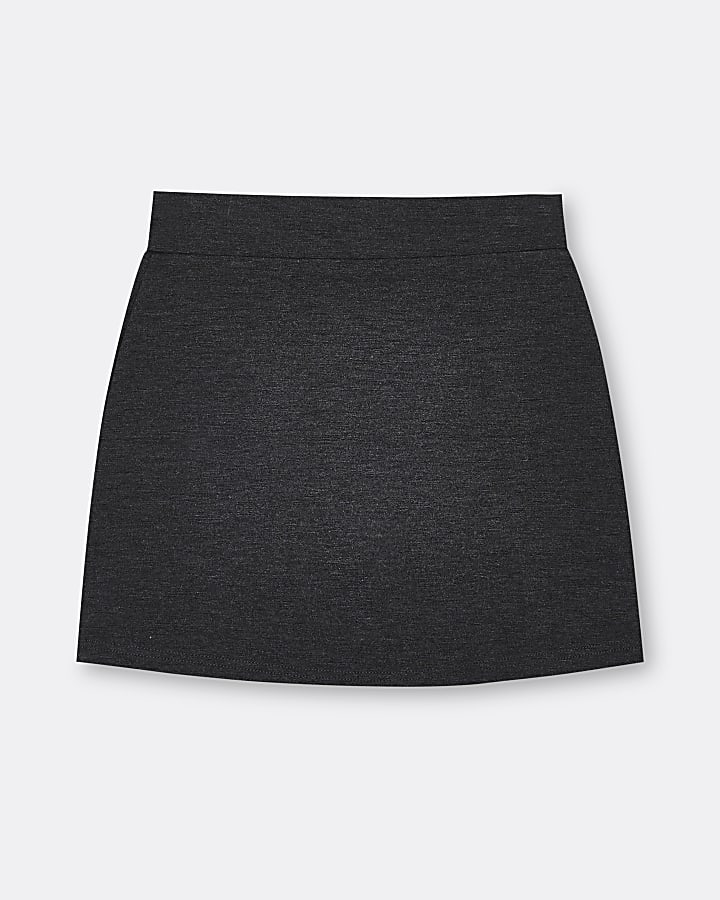 Girls grey ponte skirt