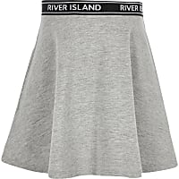 Girls grey skater skirt