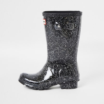 black sparkly wellies