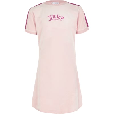 girls pink shirt dress