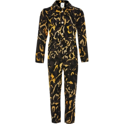 river island camo jumpsuit