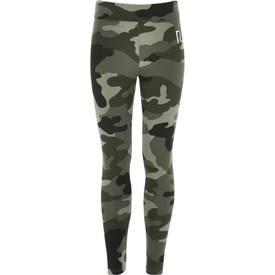 girls camo leggings