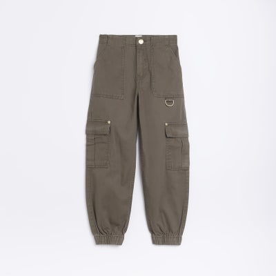 Khaki joggers best sale for girl