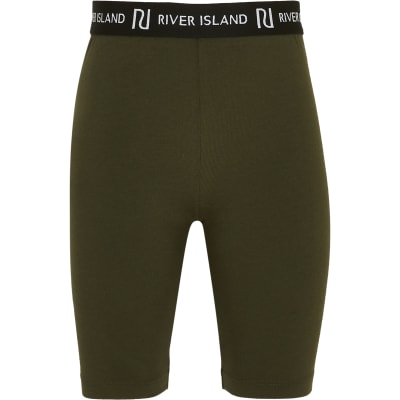 Girls khaki cycling shorts | River Island