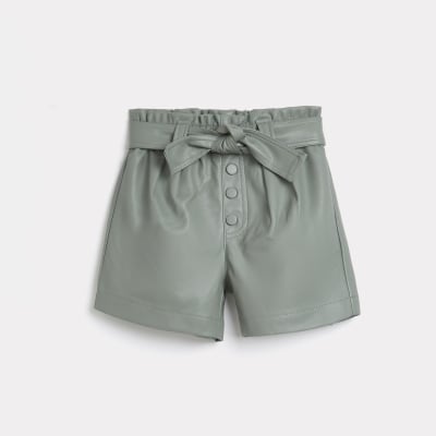 leather shorts river island