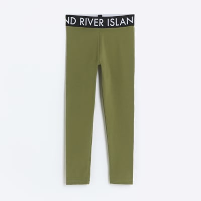 Girls khaki sale leggings