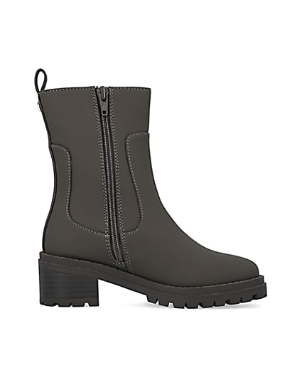 Girls rubberised heeled boots River Island Girls Shoes Boots Heeled Boots 