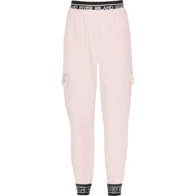 girls pink joggers