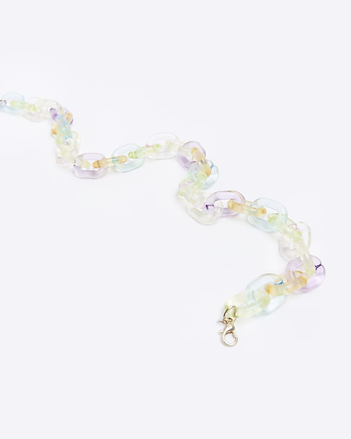 Girls Multicoloured Chain Necklace