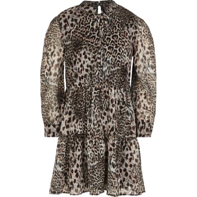 river island leopard print dress