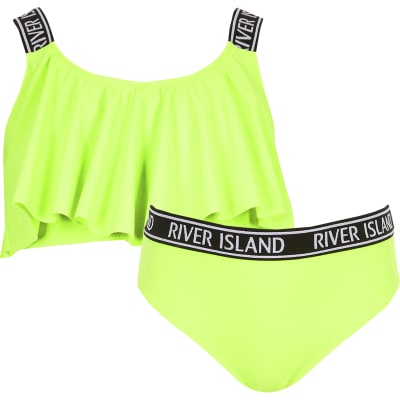 river island green swimsuit