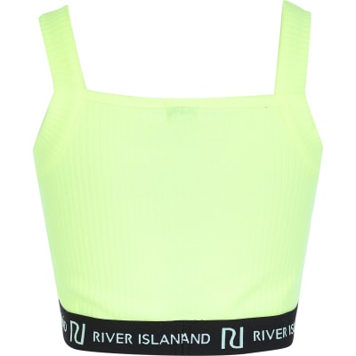 girls neon crop top