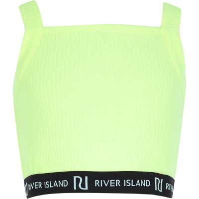 girls neon crop top