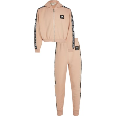 Girls tracksuit river island online