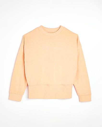 Girls orange neon Juicy Couture sweatshirt