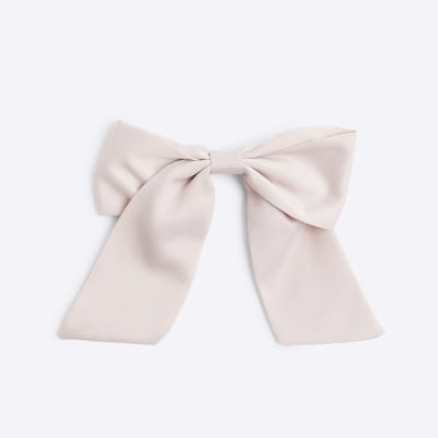 Girls Pink Bow Hair Clip