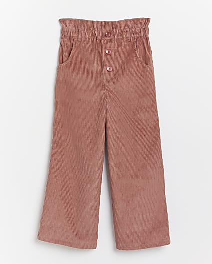 Girls pink corduroy trousers