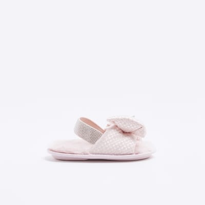 River island pink sales slippers