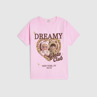 Girls Pink Dreamy Dolls T-Shirt