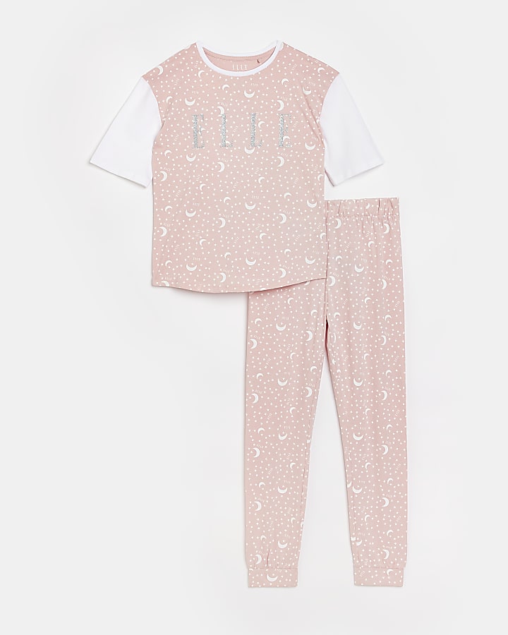 Girls Elle Moon Pyjama Set River Island Girls Clothing Loungewear Pajamas 