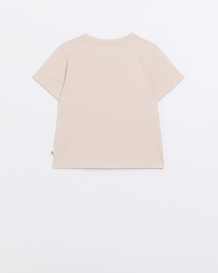 Girls Pink Embroidered Kind Society T-shirt