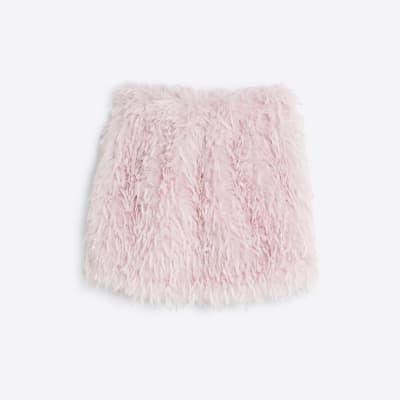 Feather skirt river island best sale