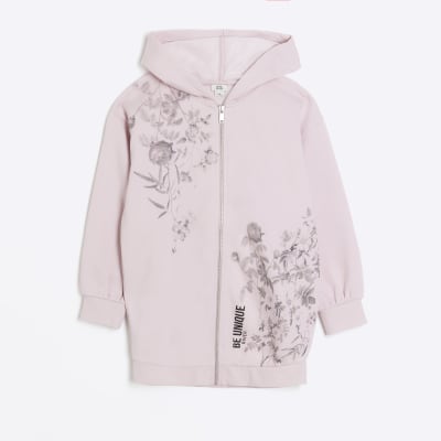 🆕️Girls All In Motion Floral Zip Up Hoodie