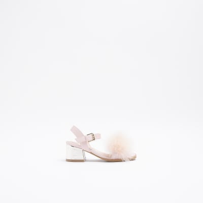 Fluffy heeled online sandals