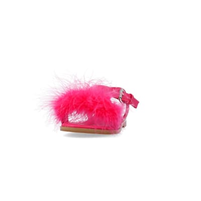 River island pink sales slippers