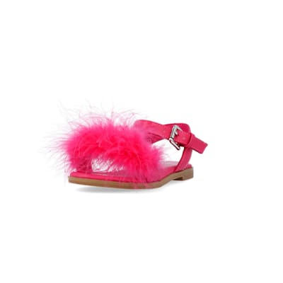 Fluffy sandals for discount girls