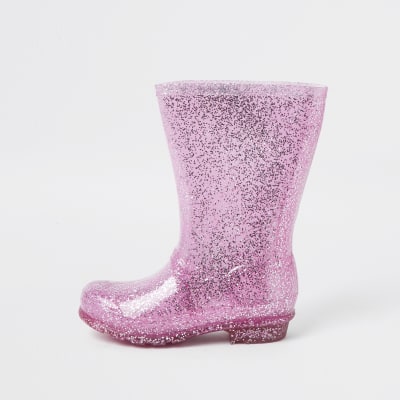 glitter welly boots