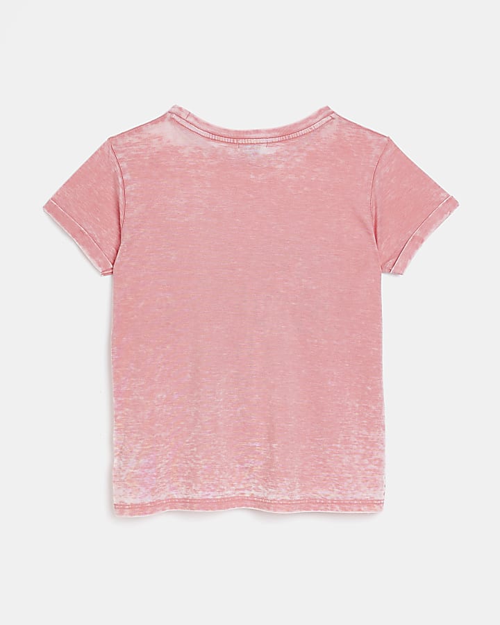 Girls pink graphic t-shirt