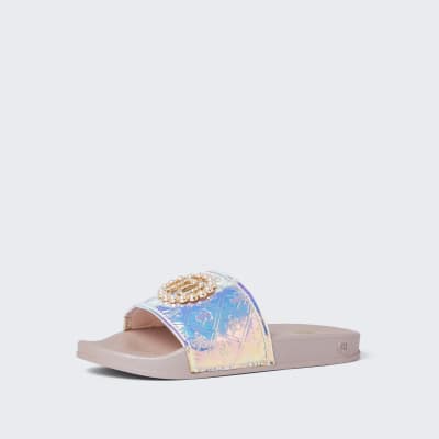 river island girls sliders