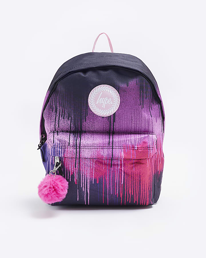 Girls Pink HYPE Drip Backpack