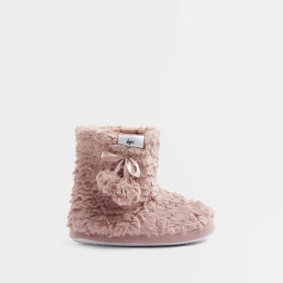 fluffy boot slippers womens
