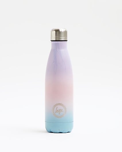 Girls pink HYPE ombre water bottle