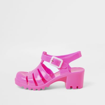 girls plastic sandals