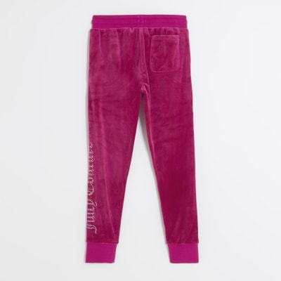 Juicy Couture Girl's Diamante Velour Boot Cut Tracksuit - Pink – Alive &  Dirty