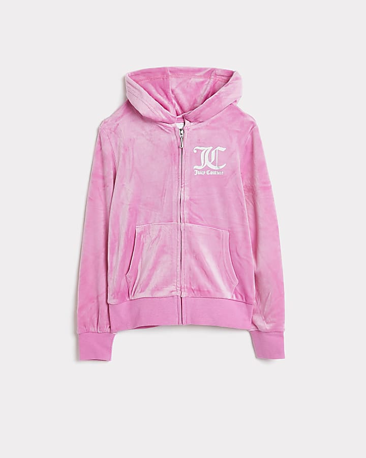 Girls pink Juicy Couture hoodie