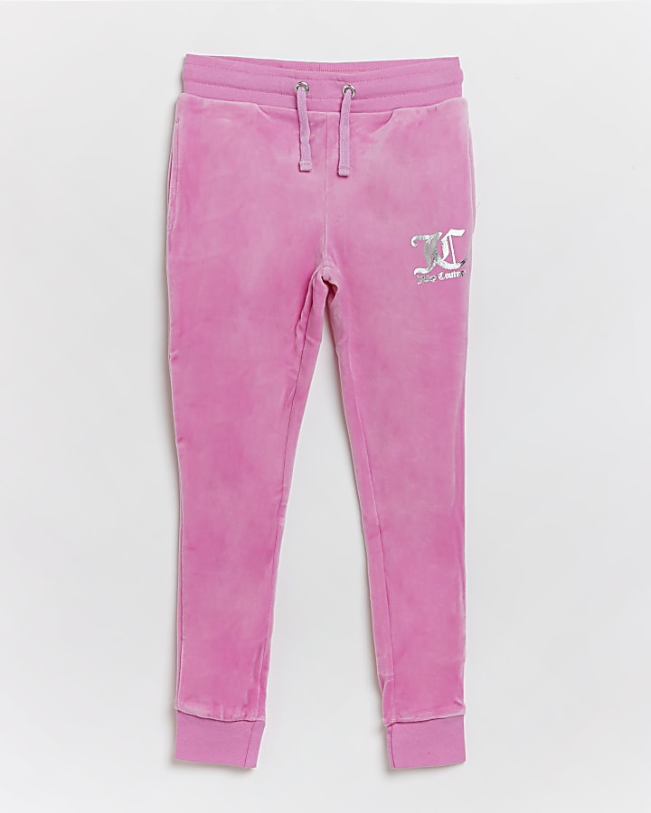Girls pink Juicy Couture joggers