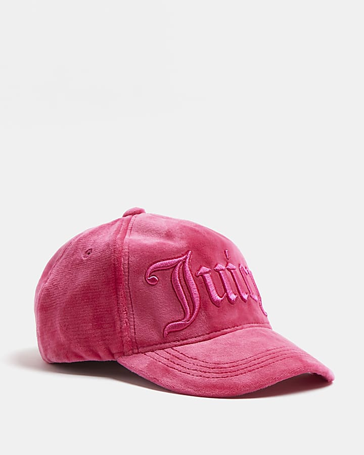 Girls pink Juicy Couture velour cap