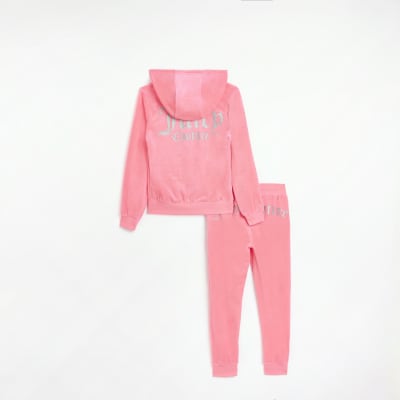 river island velour tracksuit