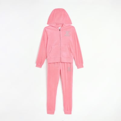 river island velour tracksuit