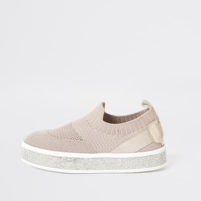 river island pink trainers