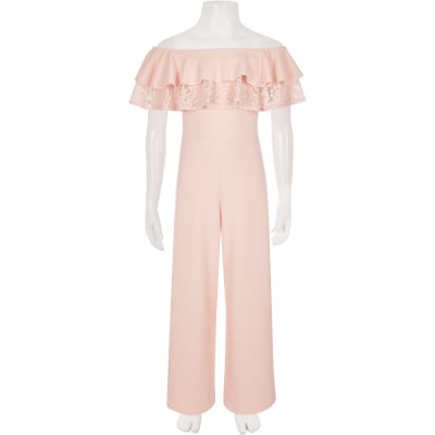 river island jumpsuit pink