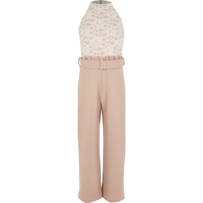 river island pink jumpsuit