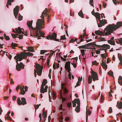 leopard print bardot playsuit