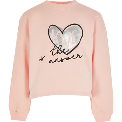 girls pink sweatshirt