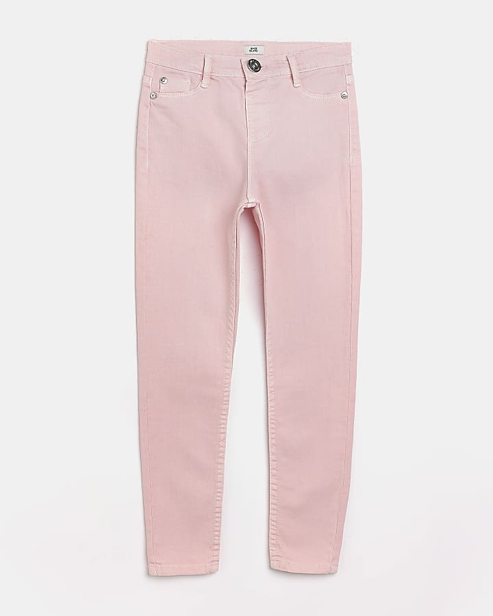 Girls pink molly skinny jeans